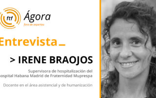 Cartel de la entrevista a la enfermera Irene Braojos